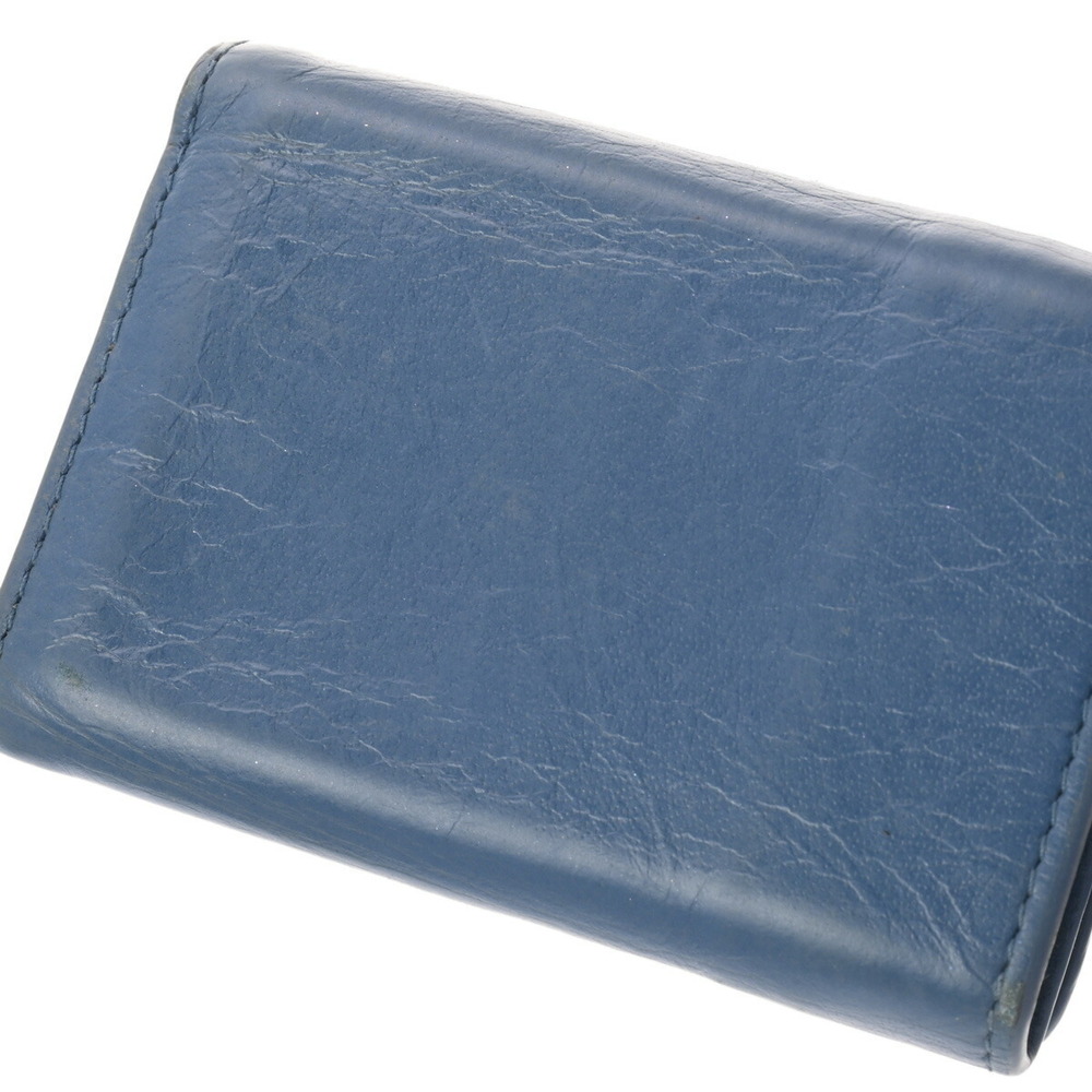 Balenciaga fold Wallet Blue Paper Tri Calfskin - Picture 9 of 12